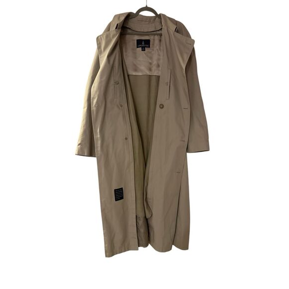 London Fog Tan Long Trench Coat - Picture 5 of 12